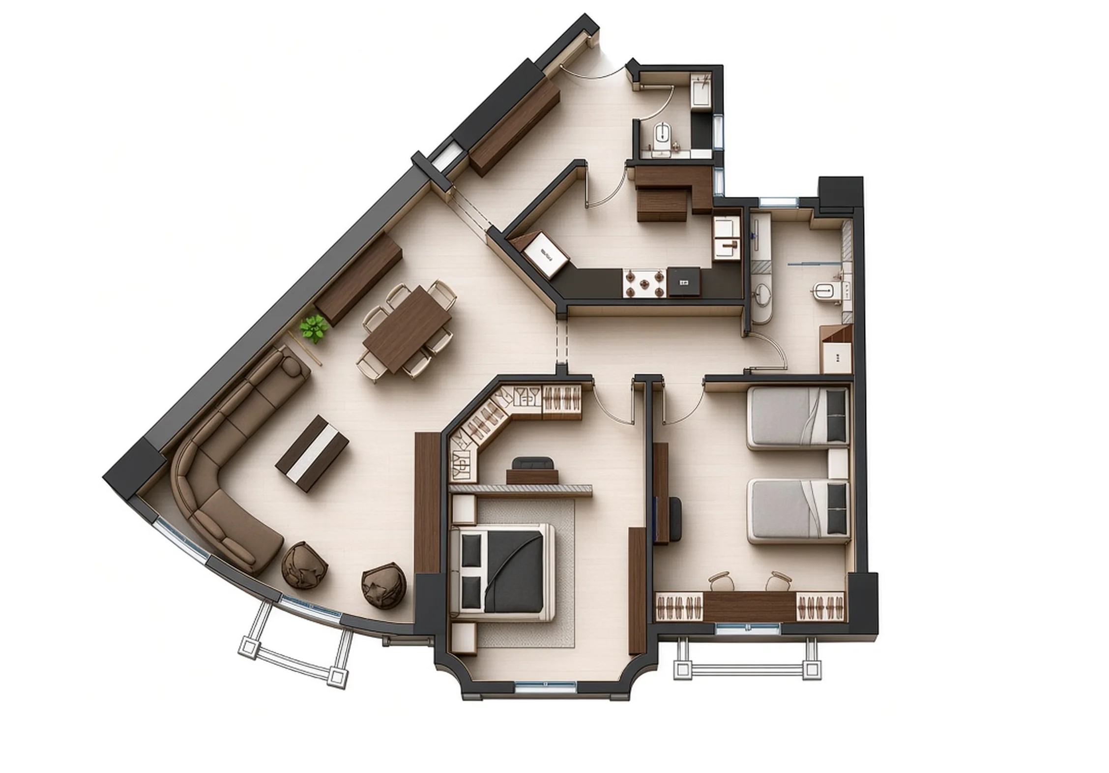 3D furnishing plan